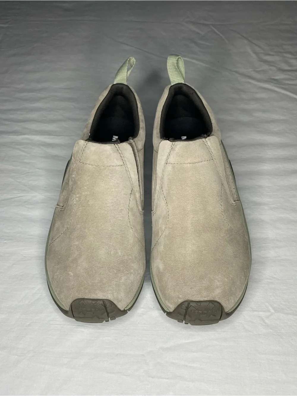 Merrell Jungle Moc Women’s US 8 Taupe Suede Comfort Slip-On Shoes NWOT